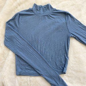 Aritzia Cropped Mock Neck Long Sleeve